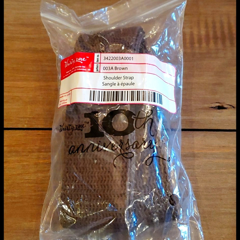 Thirty-One Brown Shoulder Strap